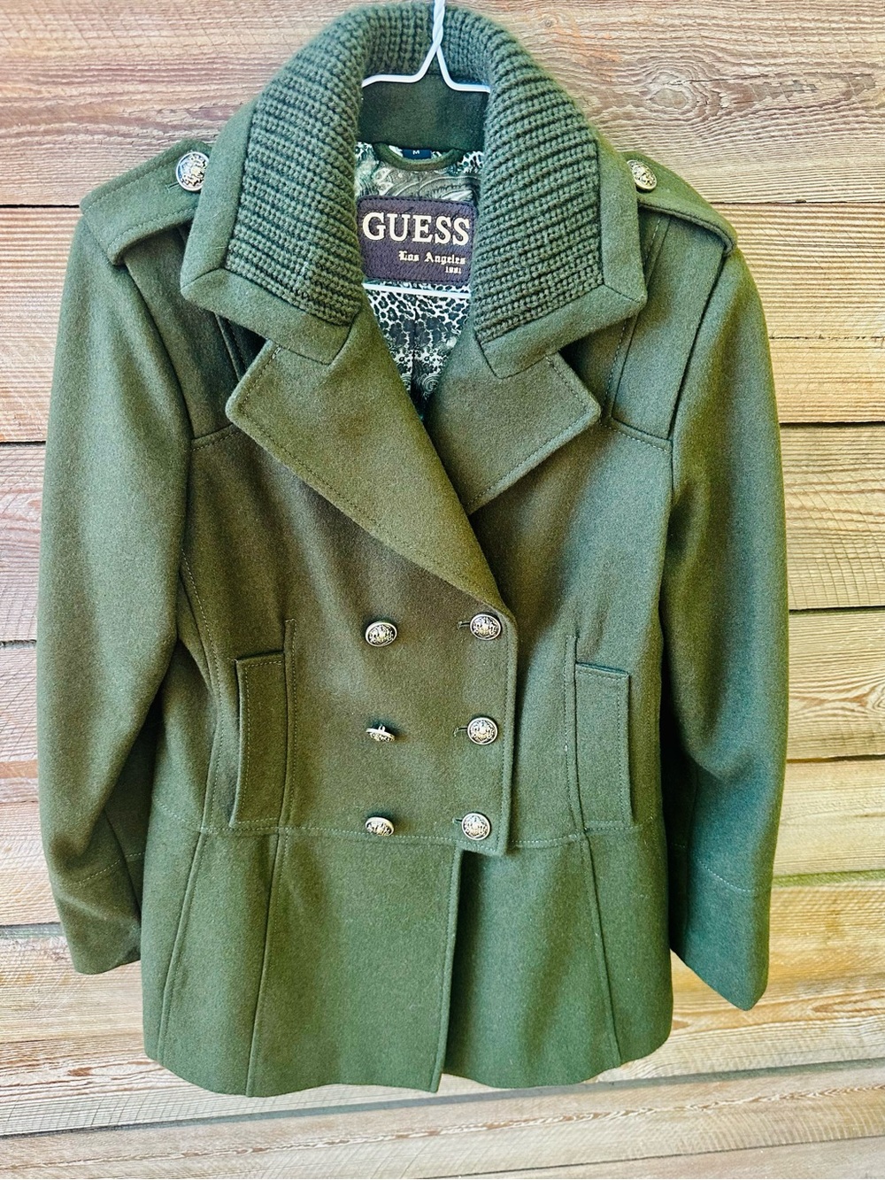 Vintage GUESS pea coat, pristine condition, size M